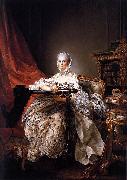 Francois-Hubert Drouais, Portrait of Madame de Pompadour at her Tambour Frame